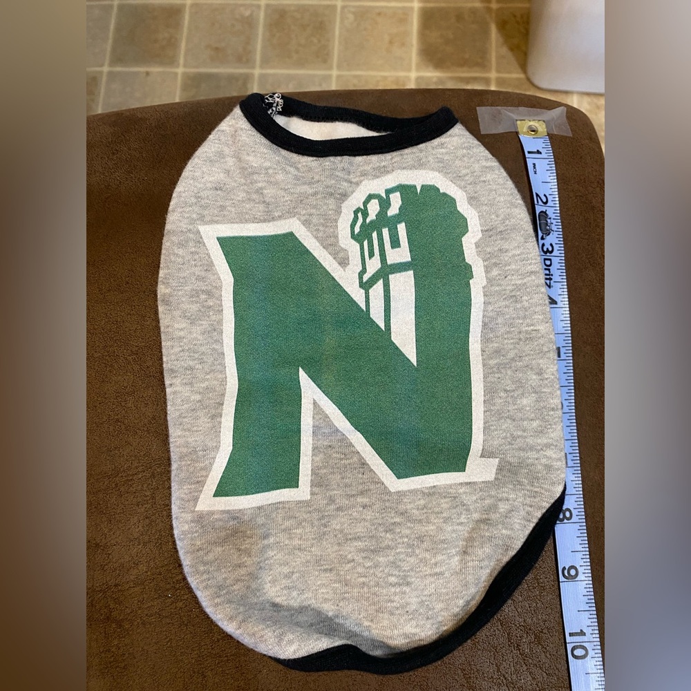 Gray and Green Dog Shirt